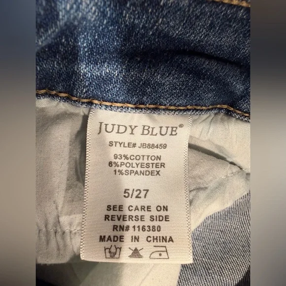 Judy Blue Distressed Women's Jeans size 5/27 - Picture 6 of 6